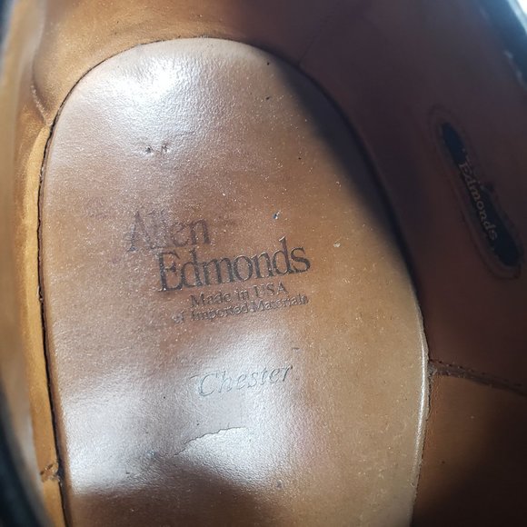 Allen Edmonds Chester Wingtip Oxford Black Mens Shoes Size 9.5 main image 4